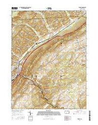 Tyrone Pennsylvania Current topographic map, 1:24000 scale, 7.5 X 7.5 Minute, Year 2016