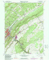 Tyrone Pennsylvania Historical topographic map, 1:24000 scale, 7.5 X 7.5 Minute, Year 1963