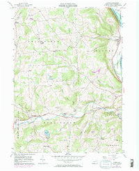 Ulster Pennsylvania Historical topographic map, 1:24000 scale, 7.5 X 7.5 Minute, Year 1957
