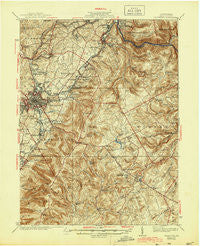 Uniontown Pennsylvania Historical topographic map, 1:62500 scale, 15 X 15 Minute, Year 1939