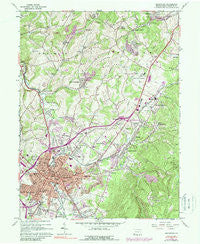 Uniontown Pennsylvania Historical topographic map, 1:24000 scale, 7.5 X 7.5 Minute, Year 1963