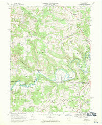 Valier Pennsylvania Historical topographic map, 1:24000 scale, 7.5 X 7.5 Minute, Year 1968