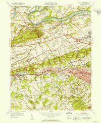 Valley Forge Pennsylvania Historical topographic map, 1:24000 scale, 7.5 X 7.5 Minute, Year 1952