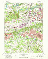 Valley Forge Pennsylvania Historical topographic map, 1:24000 scale, 7.5 X 7.5 Minute, Year 1966