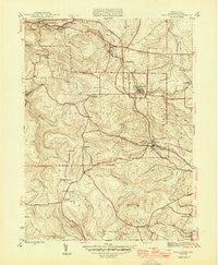 Wallaceton Pennsylvania Historical topographic map, 1:31680 scale, 7.5 X 7.5 Minute, Year 1946