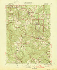 Wallaceton Pennsylvania Historical topographic map, 1:31680 scale, 7.5 X 7.5 Minute, Year 1946
