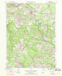 Wallaceton Pennsylvania Historical topographic map, 1:24000 scale, 7.5 X 7.5 Minute, Year 1945
