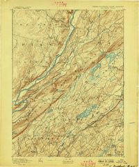 Wallpack Pennsylvania Historical topographic map, 1:62500 scale, 15 X 15 Minute, Year 1893