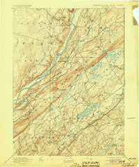 Wallpack Pennsylvania Historical topographic map, 1:62500 scale, 15 X 15 Minute, Year 1893