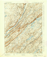 Wallpack Pennsylvania Historical topographic map, 1:62500 scale, 15 X 15 Minute, Year 1893