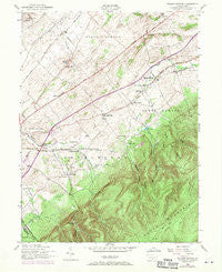 Walnut Bottom Pennsylvania Historical topographic map, 1:24000 scale, 7.5 X 7.5 Minute, Year 1952