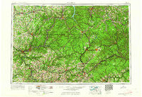 Warren Pennsylvania Historical topographic map, 1:250000 scale, 1 X 2 Degree, Year 1957