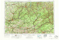 Warren Pennsylvania Historical topographic map, 1:250000 scale, 1 X 2 Degree, Year 1957