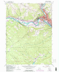 Warren Pennsylvania Historical topographic map, 1:24000 scale, 7.5 X 7.5 Minute, Year 1954