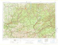 Warren Pennsylvania Historical topographic map, 1:250000 scale, 1 X 2 Degree, Year 1971