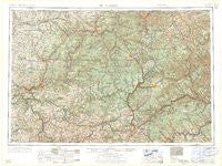 Warren Pennsylvania Historical topographic map, 1:250000 scale, 1 X 2 Degree, Year 1958