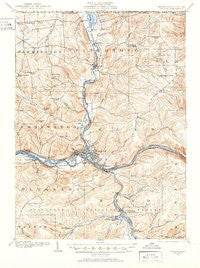 Warren Pennsylvania Historical topographic map, 1:62500 scale, 15 X 15 Minute, Year 1906