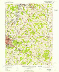 Washington East Pennsylvania Historical topographic map, 1:24000 scale, 7.5 X 7.5 Minute, Year 1953