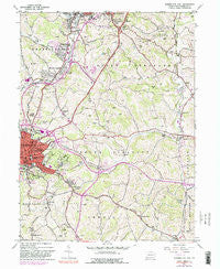 Washington East Pennsylvania Historical topographic map, 1:24000 scale, 7.5 X 7.5 Minute, Year 1953