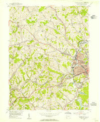 Washington West Pennsylvania Historical topographic map, 1:24000 scale, 7.5 X 7.5 Minute, Year 1954