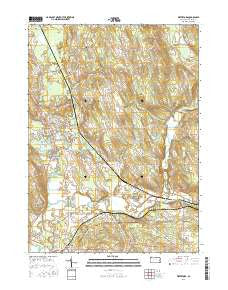 Waterford Pennsylvania Current topographic map, 1:24000 scale, 7.5 X 7.5 Minute, Year 2016