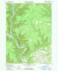 Waterville Pennsylvania Historical topographic map, 1:24000 scale, 7.5 X 7.5 Minute, Year 1965
