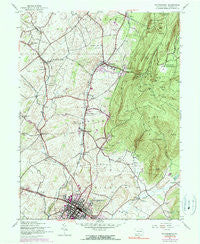 Waynesboro Pennsylvania Historical topographic map, 1:24000 scale, 7.5 X 7.5 Minute, Year 1944