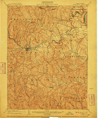 Waynesburg Pennsylvania Historical topographic map, 1:62500 scale, 15 X 15 Minute, Year 1904