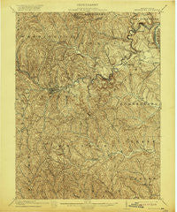 Waynesburg Pennsylvania Historical topographic map, 1:62500 scale, 15 X 15 Minute, Year 1904