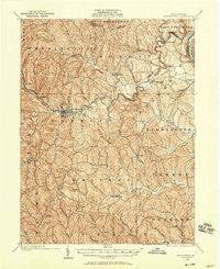 Waynesburg Pennsylvania Historical topographic map, 1:62500 scale, 15 X 15 Minute, Year 1901