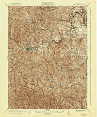 Waynesburg Pennsylvania Historical topographic map, 1:62500 scale, 15 X 15 Minute, Year 1904