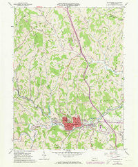 Waynesburg Pennsylvania Historical topographic map, 1:24000 scale, 7.5 X 7.5 Minute, Year 1961