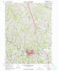 Waynesburg Pennsylvania Historical topographic map, 1:24000 scale, 7.5 X 7.5 Minute, Year 1961