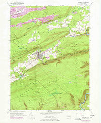 Weatherly Pennsylvania Historical topographic map, 1:24000 scale, 7.5 X 7.5 Minute, Year 1948