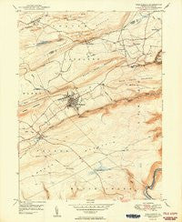 Weatherly Pennsylvania Historical topographic map, 1:24000 scale, 7.5 X 7.5 Minute, Year 1950