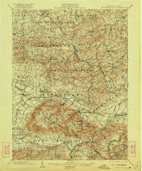 Wernersville Pennsylvania Historical topographic map, 1:62500 scale, 15 X 15 Minute, Year 1902