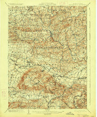 Wernersville Pennsylvania Historical topographic map, 1:62500 scale, 15 X 15 Minute, Year 1902