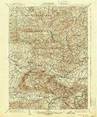 Wernersville Pennsylvania Historical topographic map, 1:62500 scale, 15 X 15 Minute, Year 1902