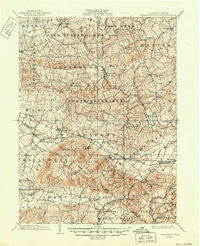 Wernersville Pennsylvania Historical topographic map, 1:62500 scale, 15 X 15 Minute, Year 1902