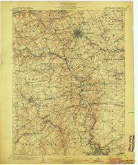 West Chester Pennsylvania Historical topographic map, 1:62500 scale, 15 X 15 Minute, Year 1904