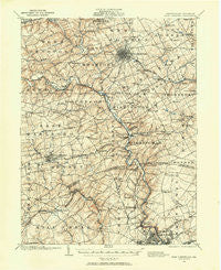 West Chester Pennsylvania Historical topographic map, 1:62500 scale, 15 X 15 Minute, Year 1901