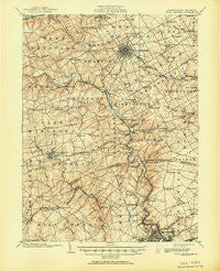 West Chester Pennsylvania Historical topographic map, 1:62500 scale, 15 X 15 Minute, Year 1904
