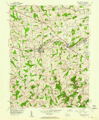 West Grove Pennsylvania Historical topographic map, 1:24000 scale, 7.5 X 7.5 Minute, Year 1953