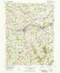 West Grove Pennsylvania Historical topographic map, 1:24000 scale, 7.5 X 7.5 Minute, Year 1953