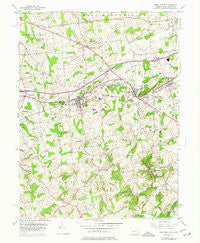 West Grove Pennsylvania Historical topographic map, 1:24000 scale, 7.5 X 7.5 Minute, Year 1953