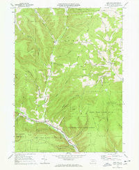 West Pike Pennsylvania Historical topographic map, 1:24000 scale, 7.5 X 7.5 Minute, Year 1969