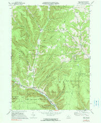 West Pike Pennsylvania Historical topographic map, 1:24000 scale, 7.5 X 7.5 Minute, Year 1969