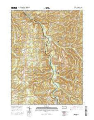 Westover Pennsylvania Current topographic map, 1:24000 scale, 7.5 X 7.5 Minute, Year 2016
