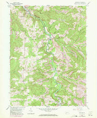 Westover Pennsylvania Historical topographic map, 1:24000 scale, 7.5 X 7.5 Minute, Year 1959