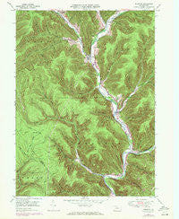 Wharton Pennsylvania Historical topographic map, 1:24000 scale, 7.5 X 7.5 Minute, Year 1948